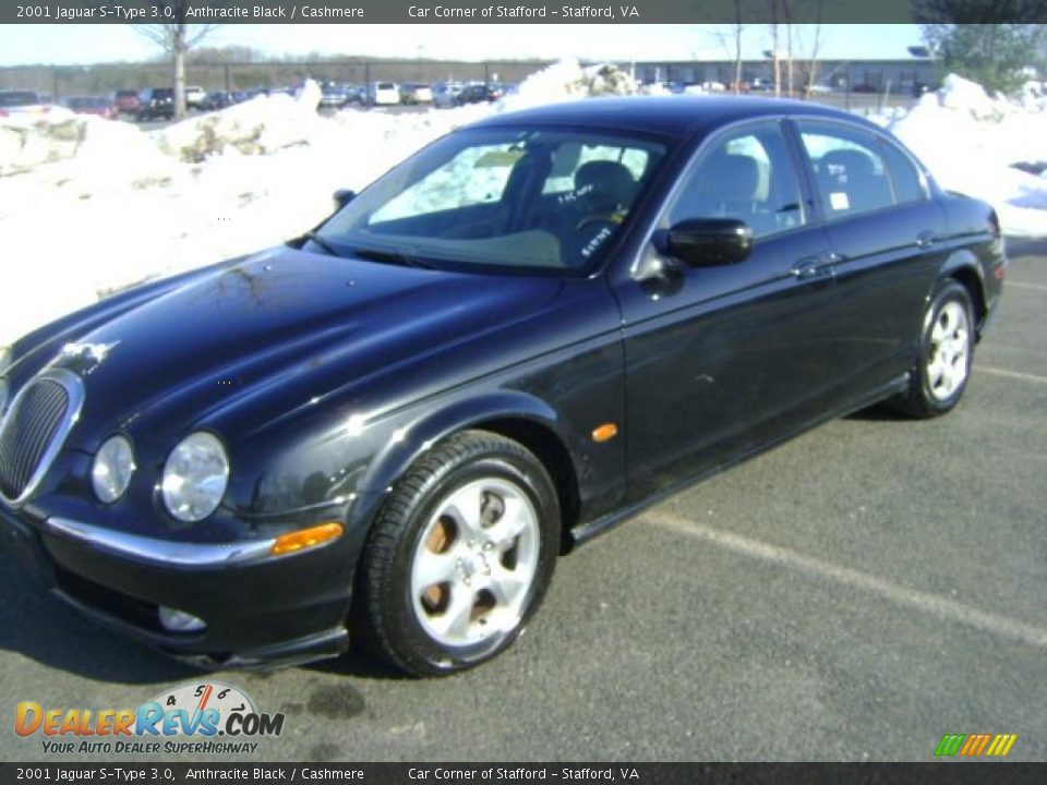 2001 Jaguar S-Type 3.0 Anthracite Black / Cashmere Photo #2