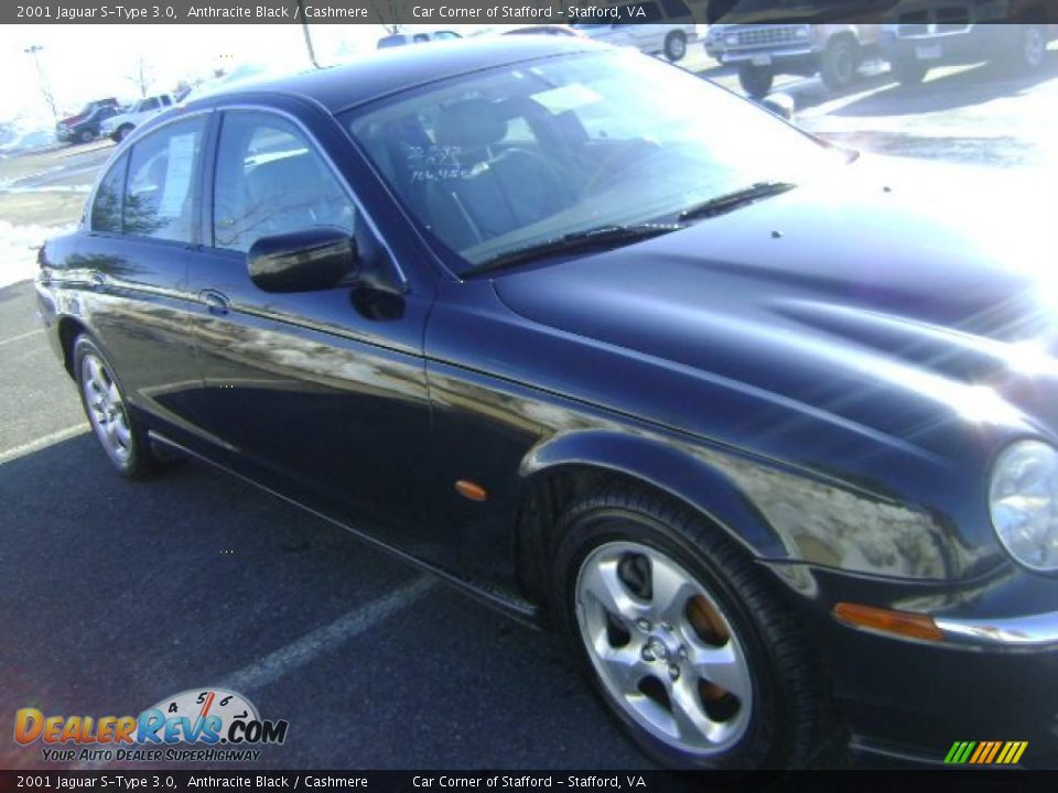 2001 Jaguar S-Type 3.0 Anthracite Black / Cashmere Photo #6