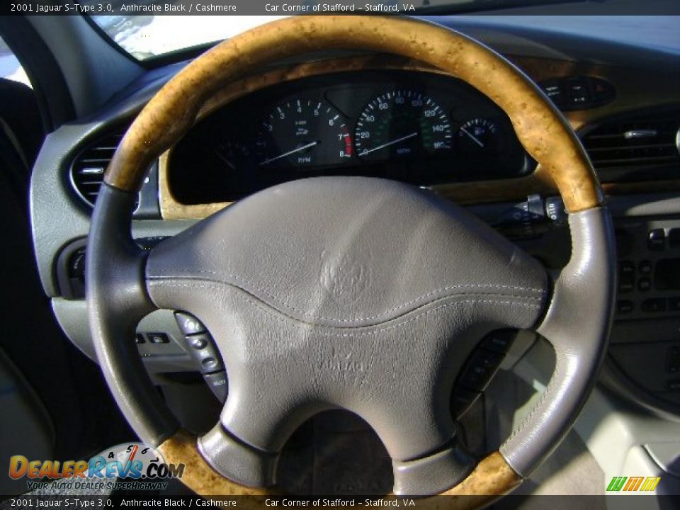 2001 Jaguar S-Type 3.0 Anthracite Black / Cashmere Photo #7