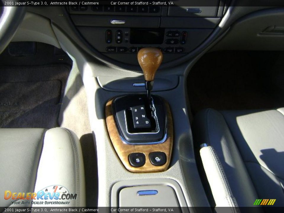 2001 Jaguar S-Type 3.0 Anthracite Black / Cashmere Photo #10