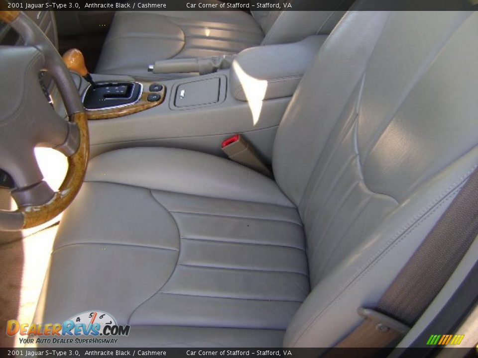 2001 Jaguar S-Type 3.0 Anthracite Black / Cashmere Photo #12