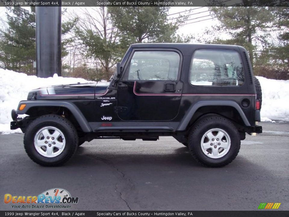 1999 Jeep Wrangler Sport 4x4 Black / Agate Photo #4