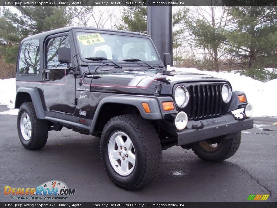 1999 Jeep Wrangler Sport 4x4 Black / Agate Photo #15