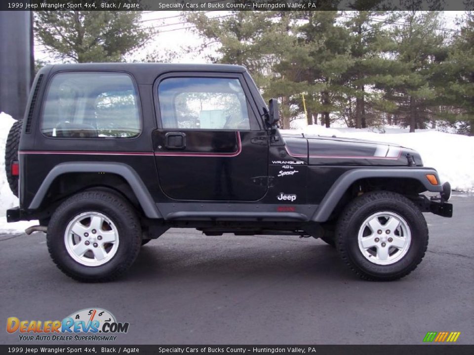 1999 Jeep Wrangler Sport 4x4 Black / Agate Photo #17