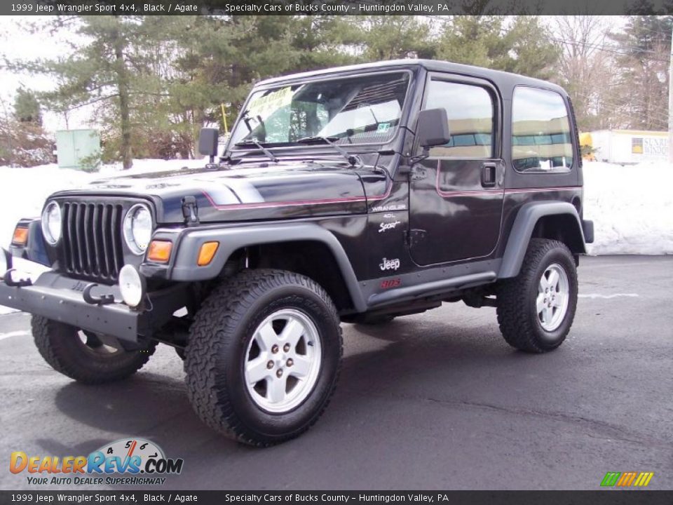 1999 Jeep Wrangler Sport 4x4 Black / Agate Photo #24