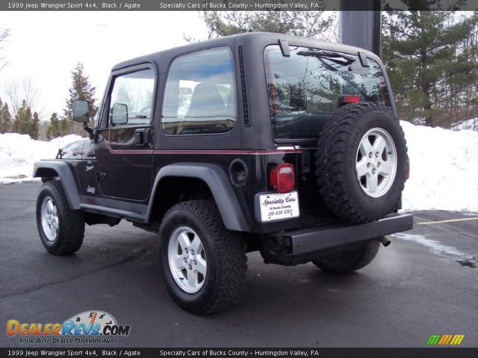 1999 Jeep Wrangler Sport 4x4 Black / Agate Photo #28