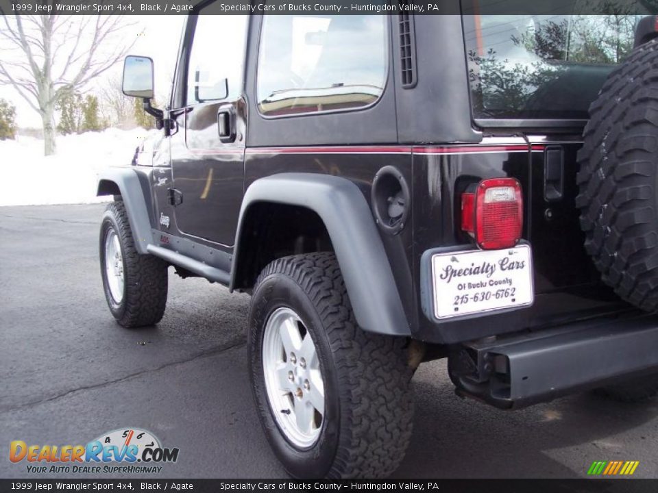 1999 Jeep Wrangler Sport 4x4 Black / Agate Photo #30