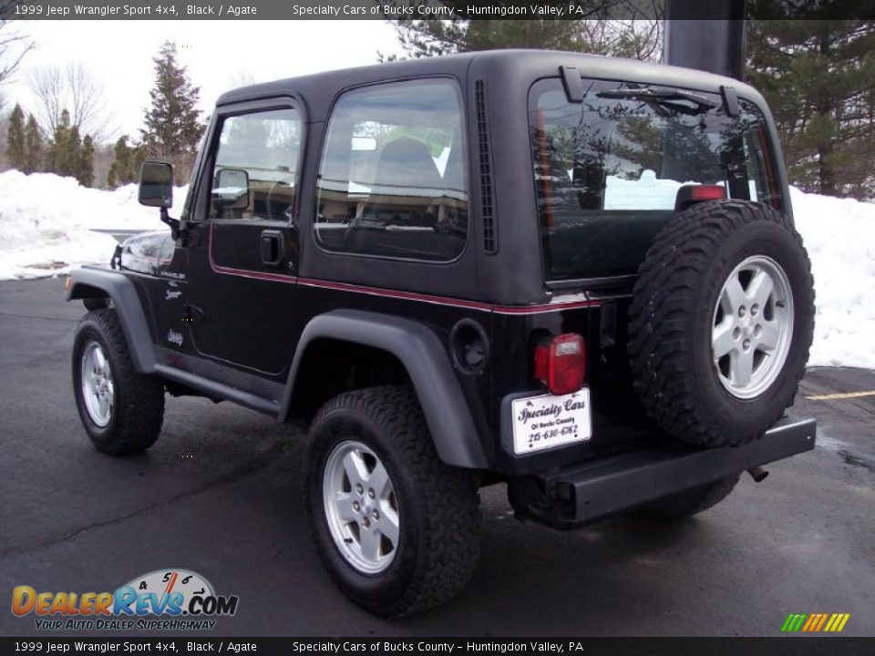 1999 Jeep Wrangler Sport 4x4 Black / Agate Photo #31