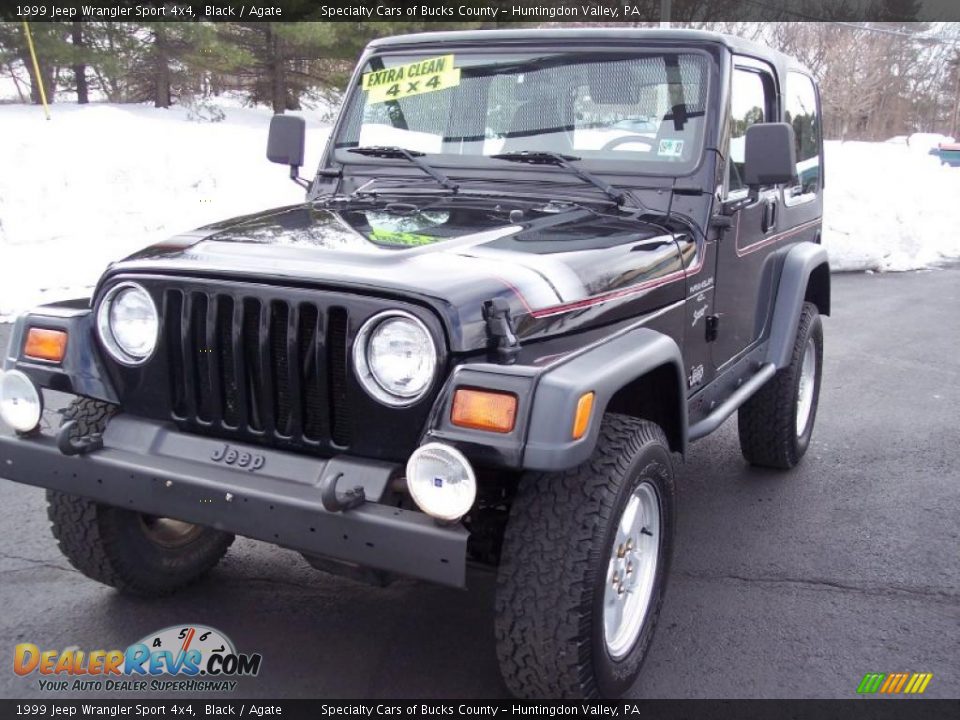 1999 Jeep Wrangler Sport 4x4 Black / Agate Photo #32