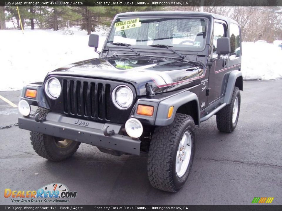 1999 Jeep Wrangler Sport 4x4 Black / Agate Photo #33