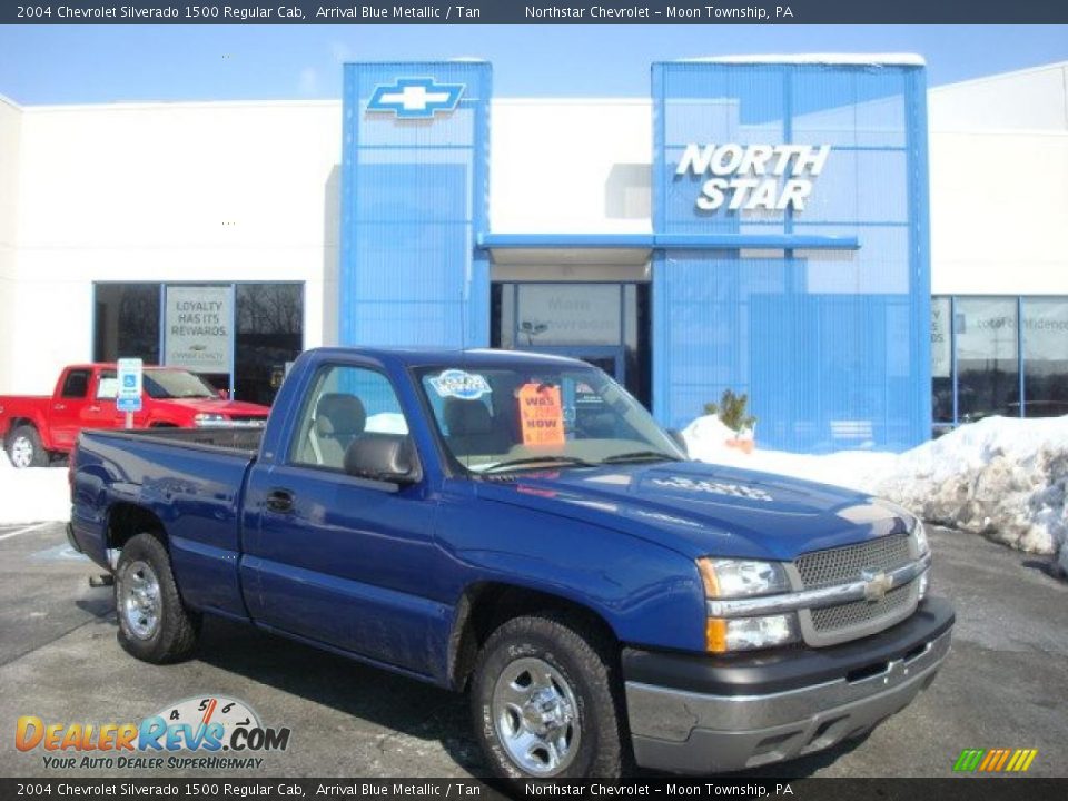 2004 Chevrolet Silverado 1500 Regular Cab Arrival Blue Metallic / Tan Photo #1