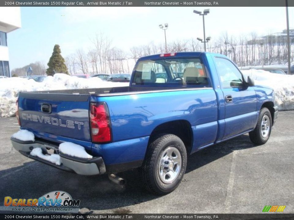 2004 Chevrolet Silverado 1500 Regular Cab Arrival Blue Metallic / Tan Photo #3