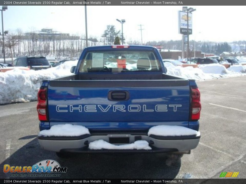 2004 Chevrolet Silverado 1500 Regular Cab Arrival Blue Metallic / Tan Photo #4