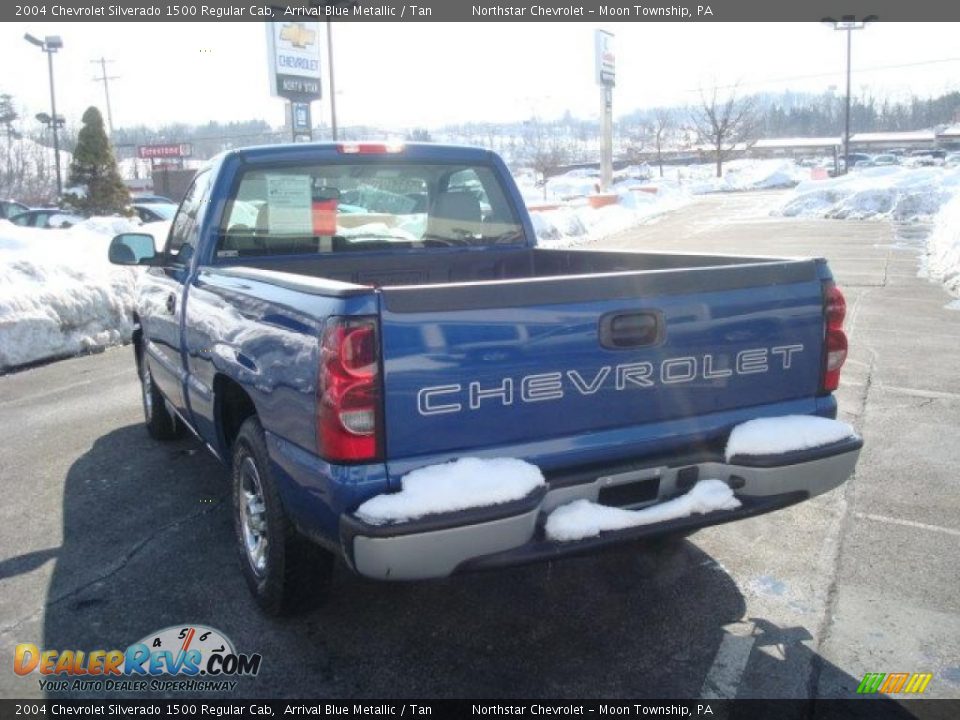 2004 Chevrolet Silverado 1500 Regular Cab Arrival Blue Metallic / Tan Photo #5