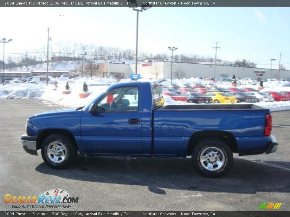 2004 Chevrolet Silverado 1500 Regular Cab Arrival Blue Metallic / Tan Photo #6