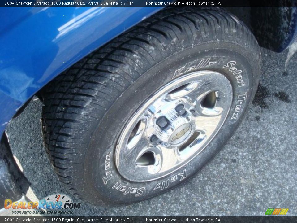 2004 Chevrolet Silverado 1500 Regular Cab Arrival Blue Metallic / Tan Photo #9
