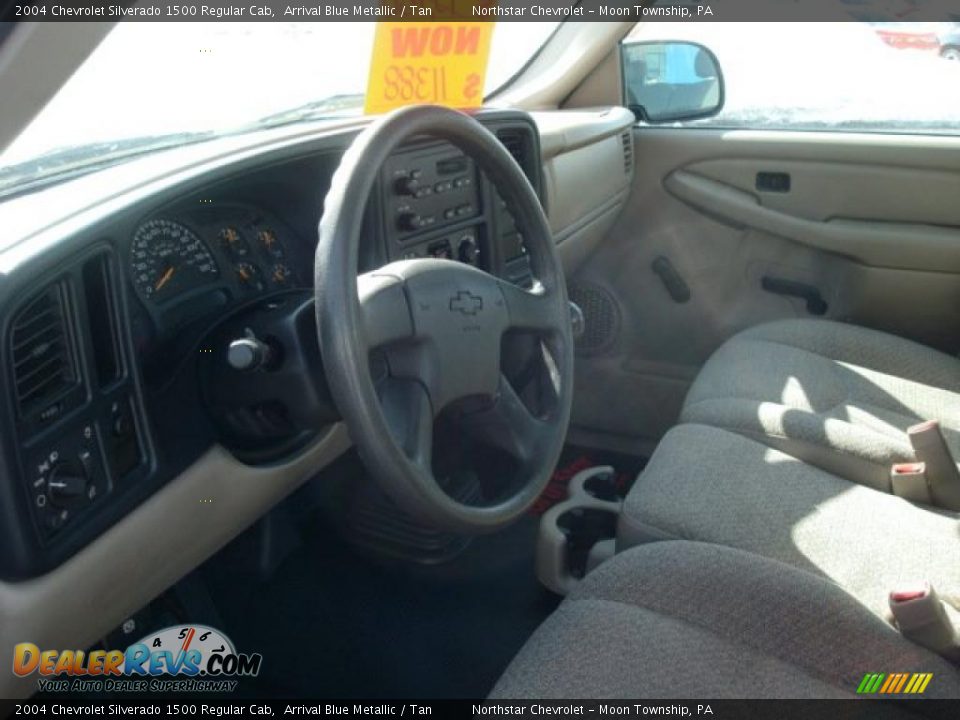 2004 Chevrolet Silverado 1500 Regular Cab Arrival Blue Metallic / Tan Photo #14