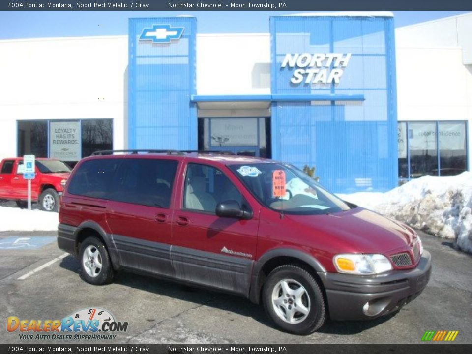 2004 Pontiac Montana Sport Red Metallic / Gray Photo #1