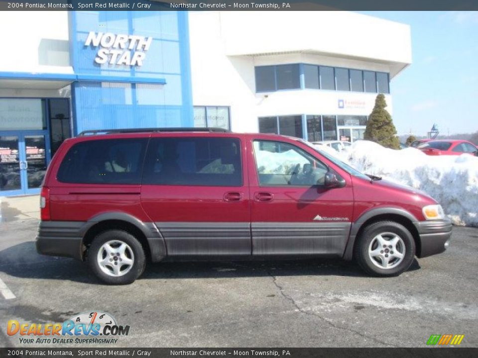 2004 Pontiac Montana Sport Red Metallic / Gray Photo #2