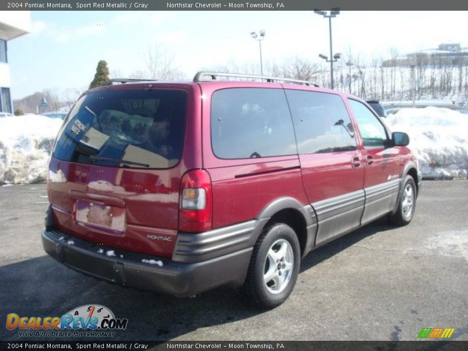 2004 Pontiac Montana Sport Red Metallic / Gray Photo #3
