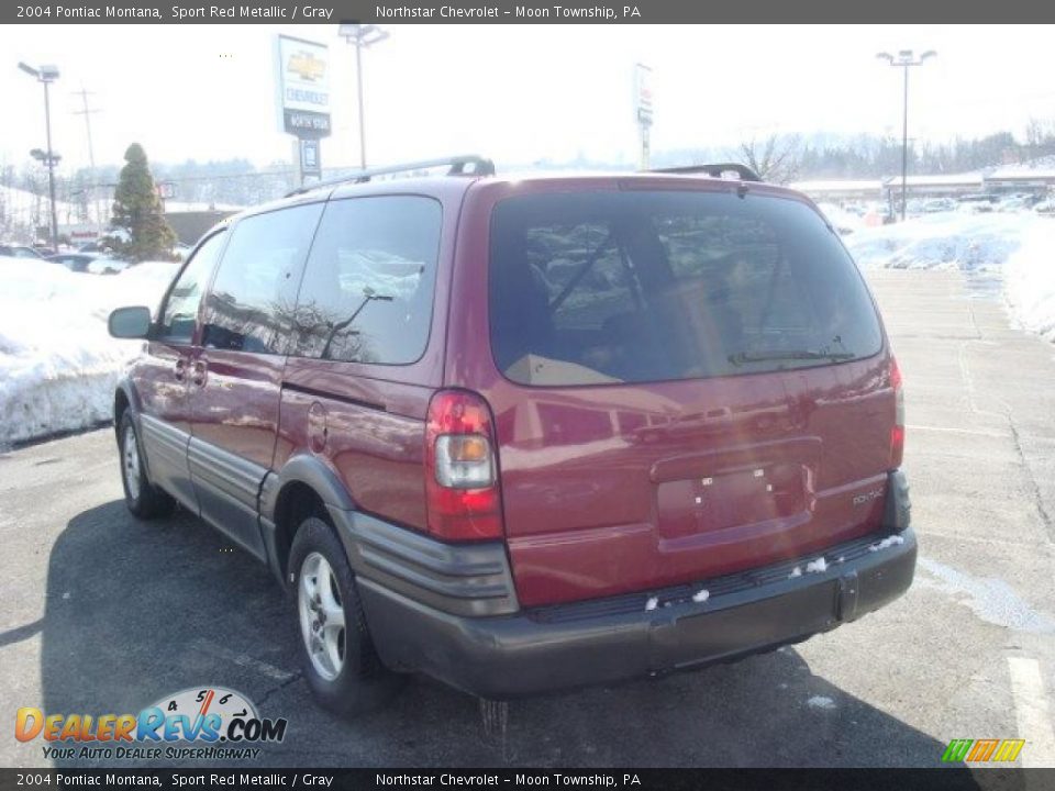 2004 Pontiac Montana Sport Red Metallic / Gray Photo #5