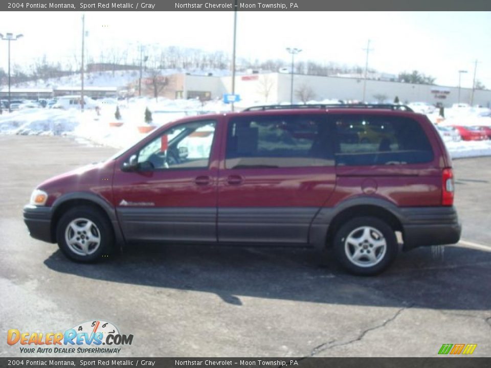2004 Pontiac Montana Sport Red Metallic / Gray Photo #6