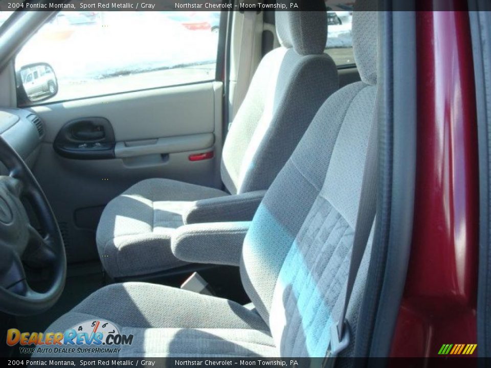 2004 Pontiac Montana Sport Red Metallic / Gray Photo #10