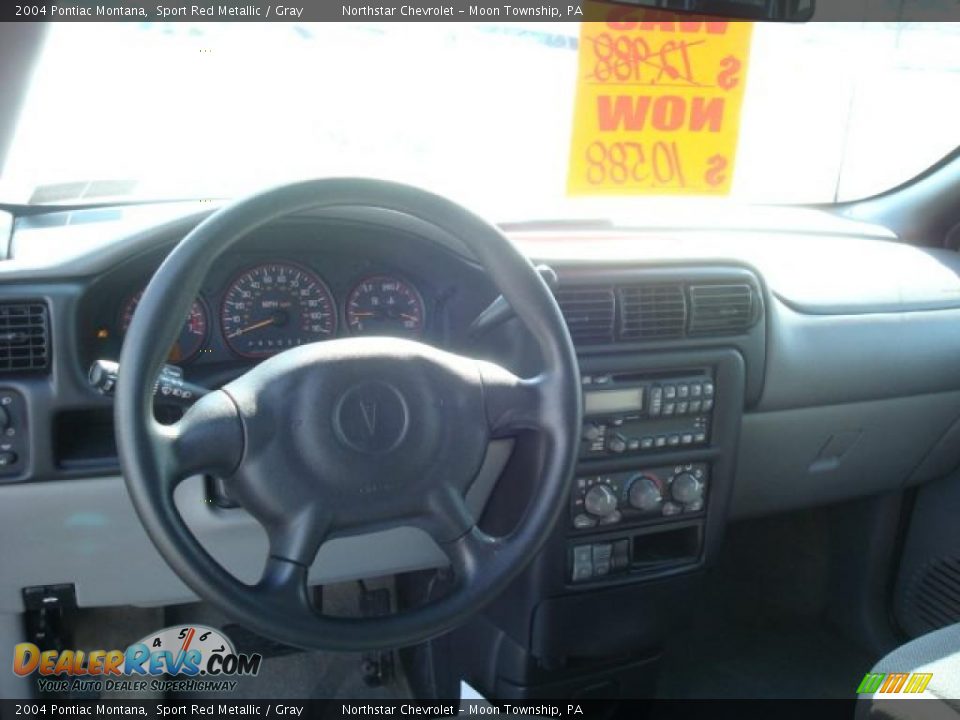 2004 Pontiac Montana Sport Red Metallic / Gray Photo #13