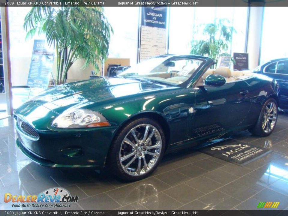 2009 Jaguar XK XK8 Convertible Emerald Fire / Caramel Photo #1
