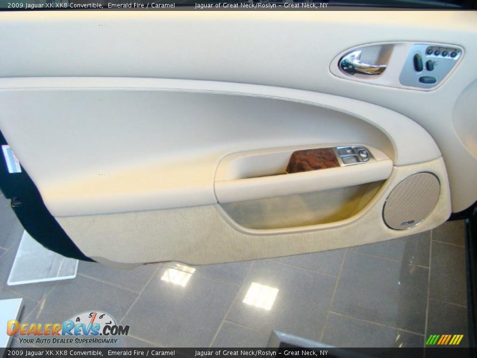 2009 Jaguar XK XK8 Convertible Emerald Fire / Caramel Photo #6