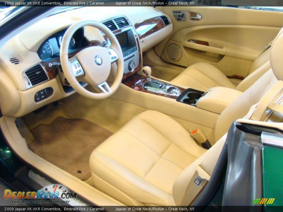 2009 Jaguar XK XK8 Convertible Emerald Fire / Caramel Photo #7