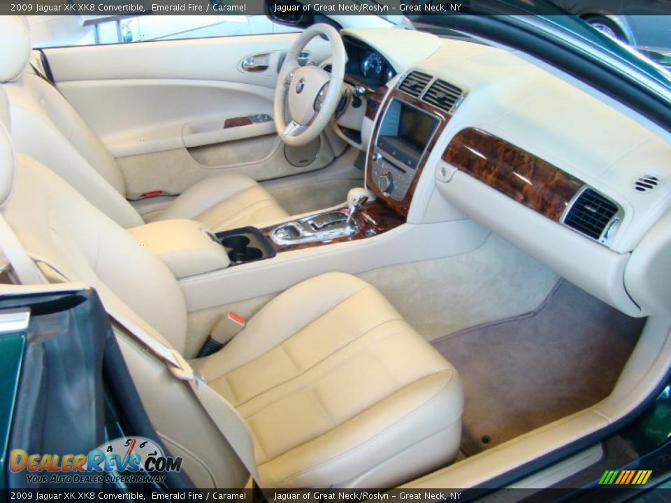 2009 Jaguar XK XK8 Convertible Emerald Fire / Caramel Photo #13
