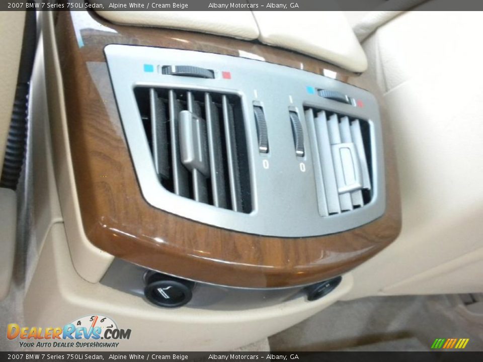 2007 BMW 7 Series 750Li Sedan Alpine White / Cream Beige Photo #12