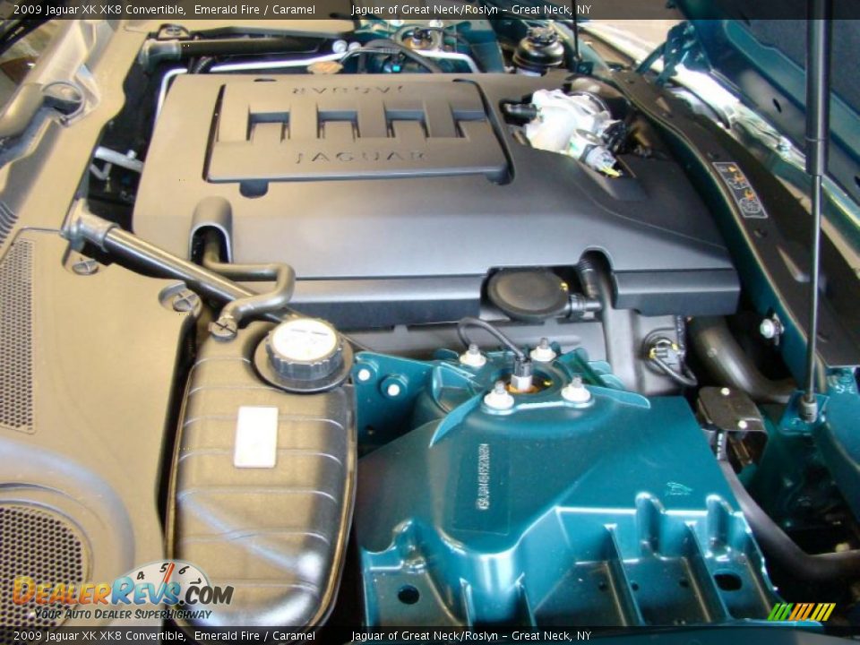 2009 Jaguar XK XK8 Convertible Emerald Fire / Caramel Photo #16