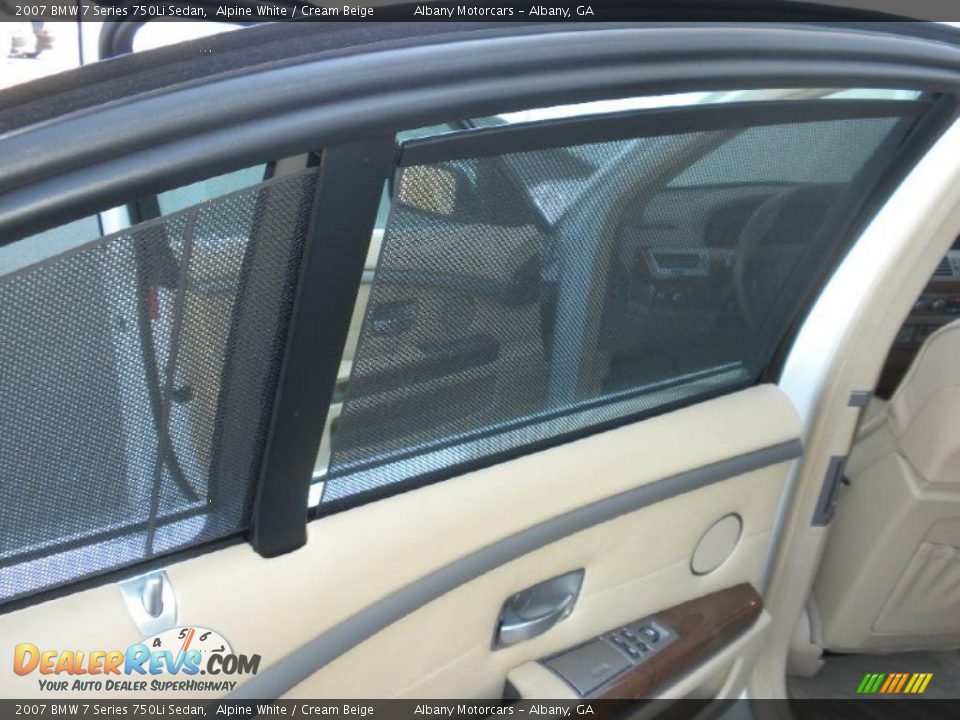 2007 BMW 7 Series 750Li Sedan Alpine White / Cream Beige Photo #14