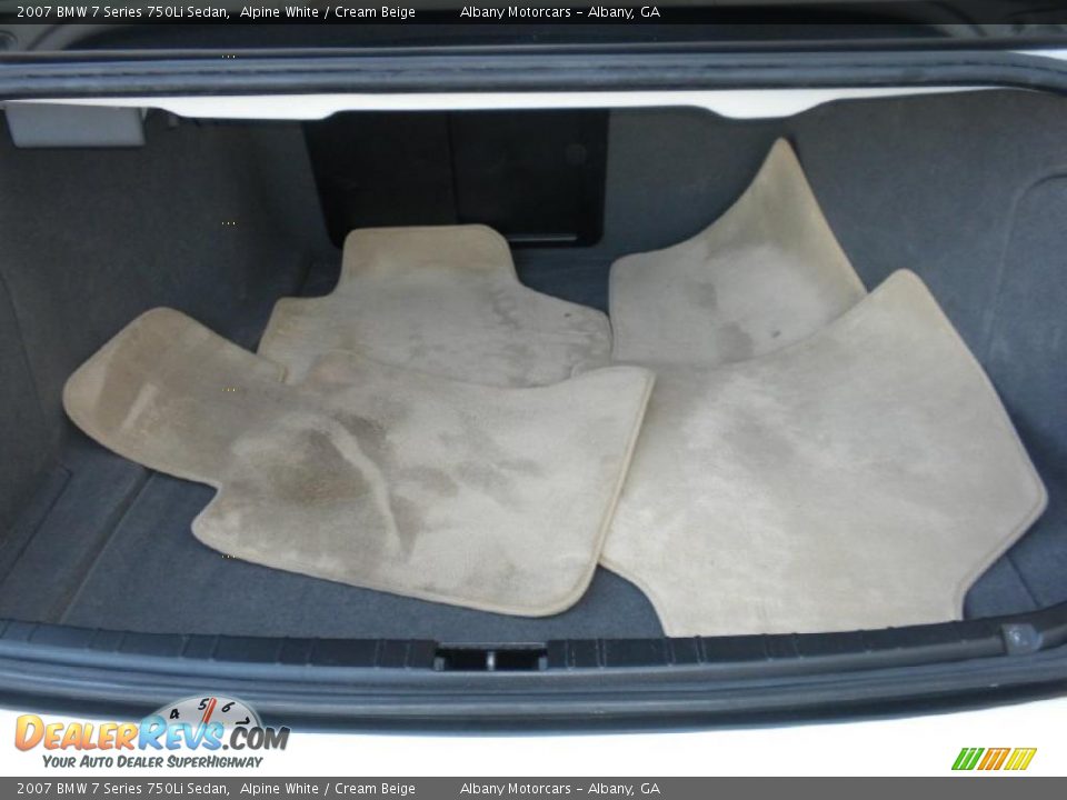 2007 BMW 7 Series 750Li Sedan Alpine White / Cream Beige Photo #15