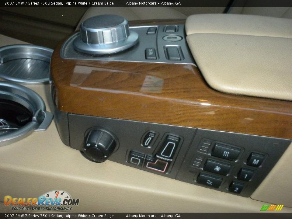 2007 BMW 7 Series 750Li Sedan Alpine White / Cream Beige Photo #16