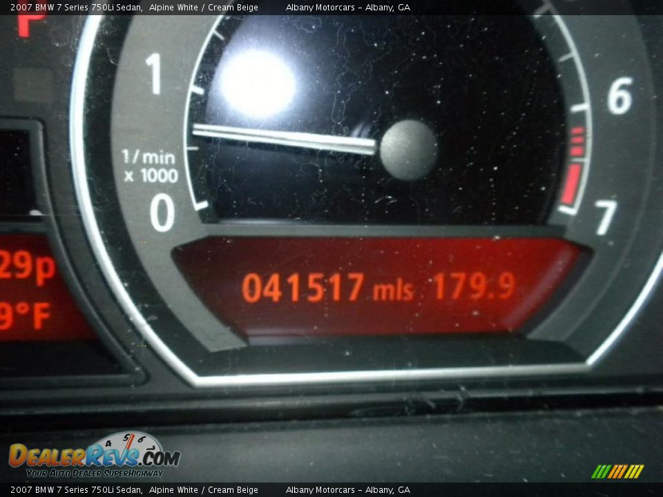 2007 BMW 7 Series 750Li Sedan Alpine White / Cream Beige Photo #19