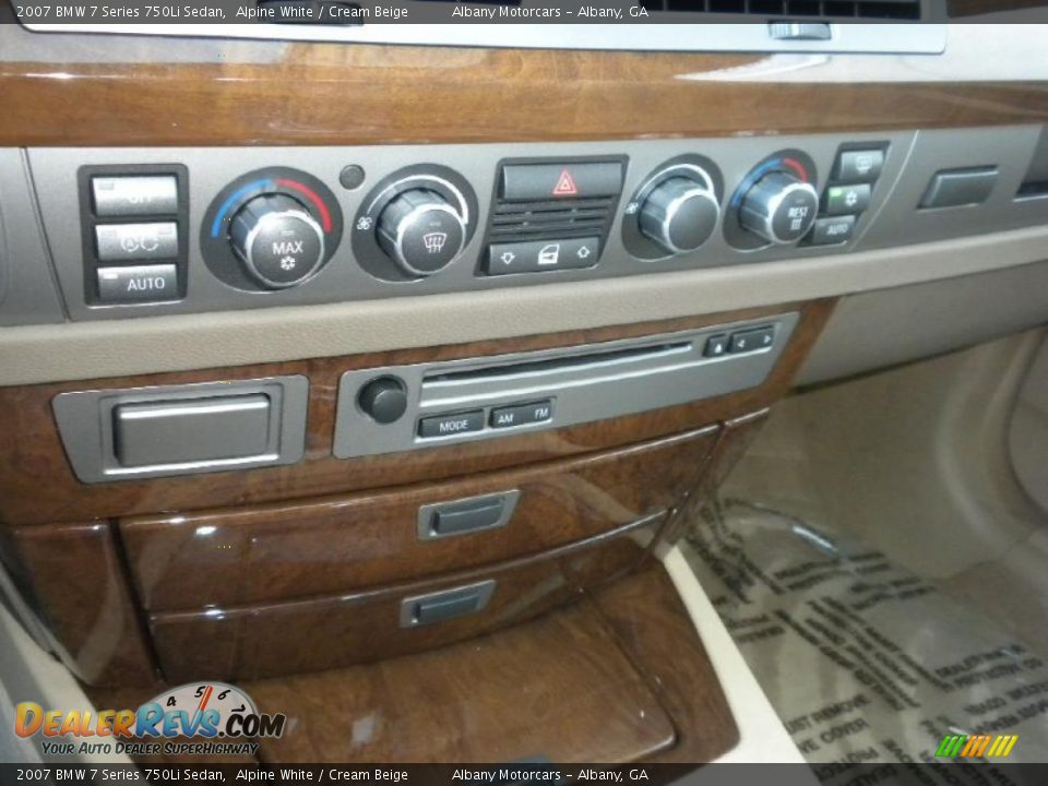 2007 BMW 7 Series 750Li Sedan Alpine White / Cream Beige Photo #20