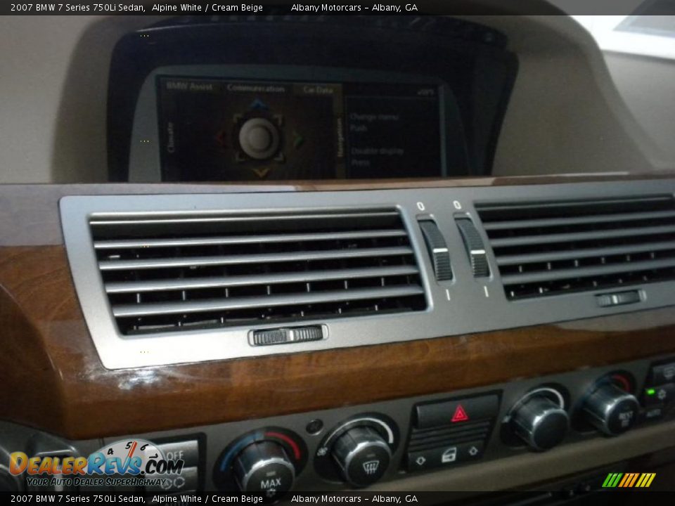 2007 BMW 7 Series 750Li Sedan Alpine White / Cream Beige Photo #21