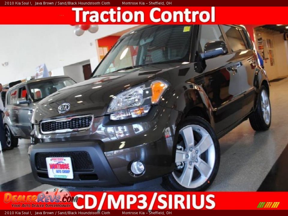 2010 Kia Soul ! Java Brown / Sand/Black Houndstooth Cloth Photo #1