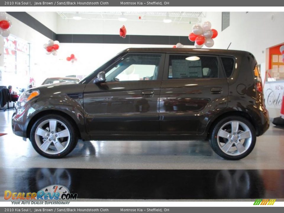 2010 Kia Soul ! Java Brown / Sand/Black Houndstooth Cloth Photo #4