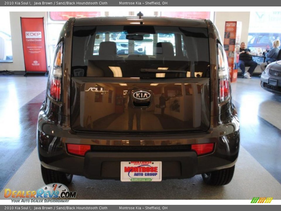 2010 Kia Soul ! Java Brown / Sand/Black Houndstooth Cloth Photo #6