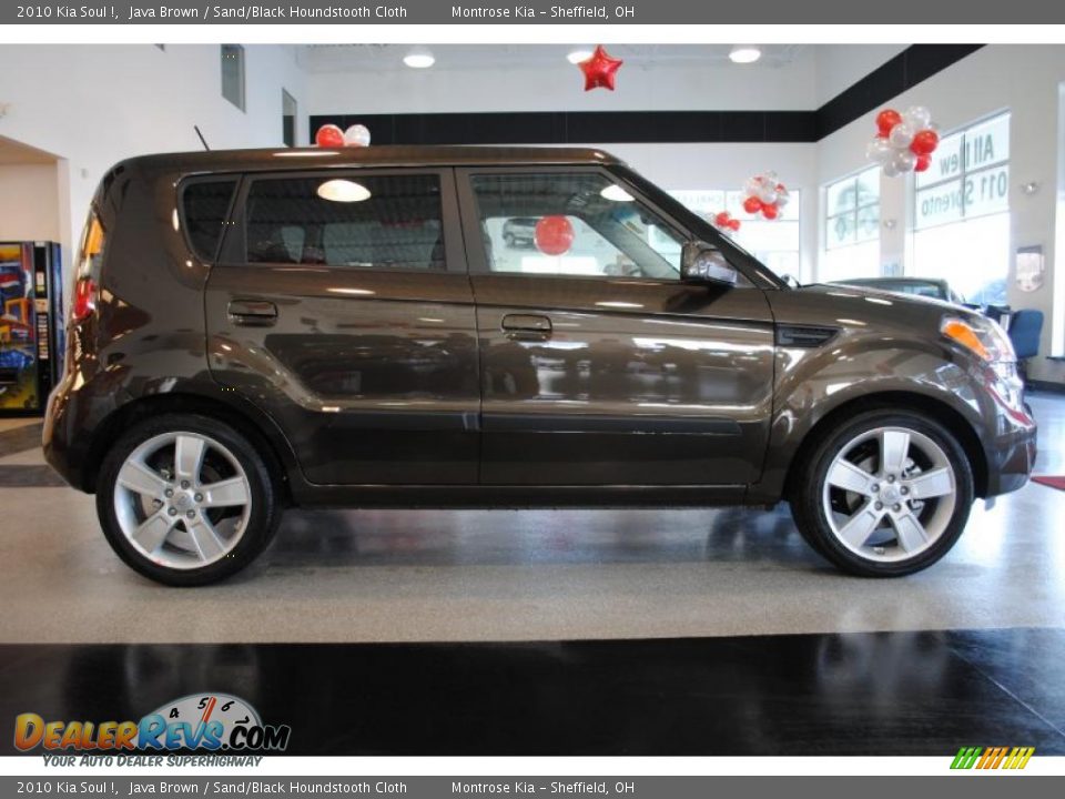 2010 Kia Soul ! Java Brown / Sand/Black Houndstooth Cloth Photo #9