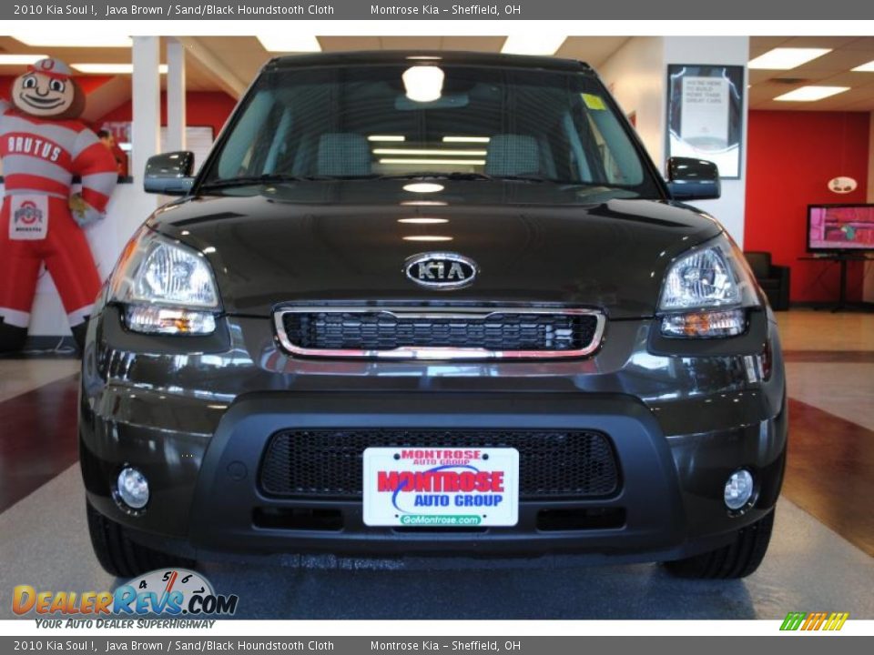 2010 Kia Soul ! Java Brown / Sand/Black Houndstooth Cloth Photo #12