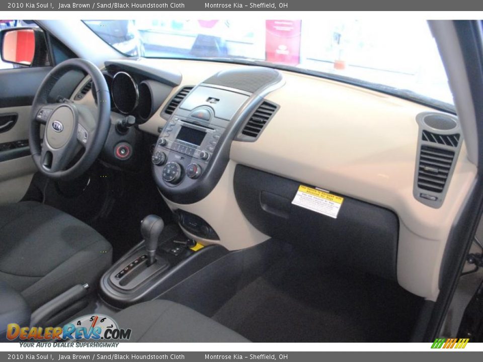 2010 Kia Soul ! Java Brown / Sand/Black Houndstooth Cloth Photo #15
