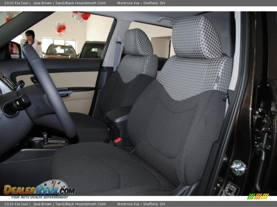 2010 Kia Soul ! Java Brown / Sand/Black Houndstooth Cloth Photo #16