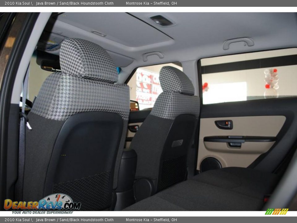 2010 Kia Soul ! Java Brown / Sand/Black Houndstooth Cloth Photo #17