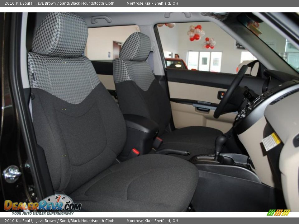 2010 Kia Soul ! Java Brown / Sand/Black Houndstooth Cloth Photo #22