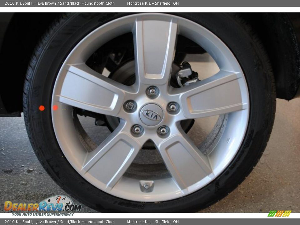 2010 Kia Soul ! Java Brown / Sand/Black Houndstooth Cloth Photo #27